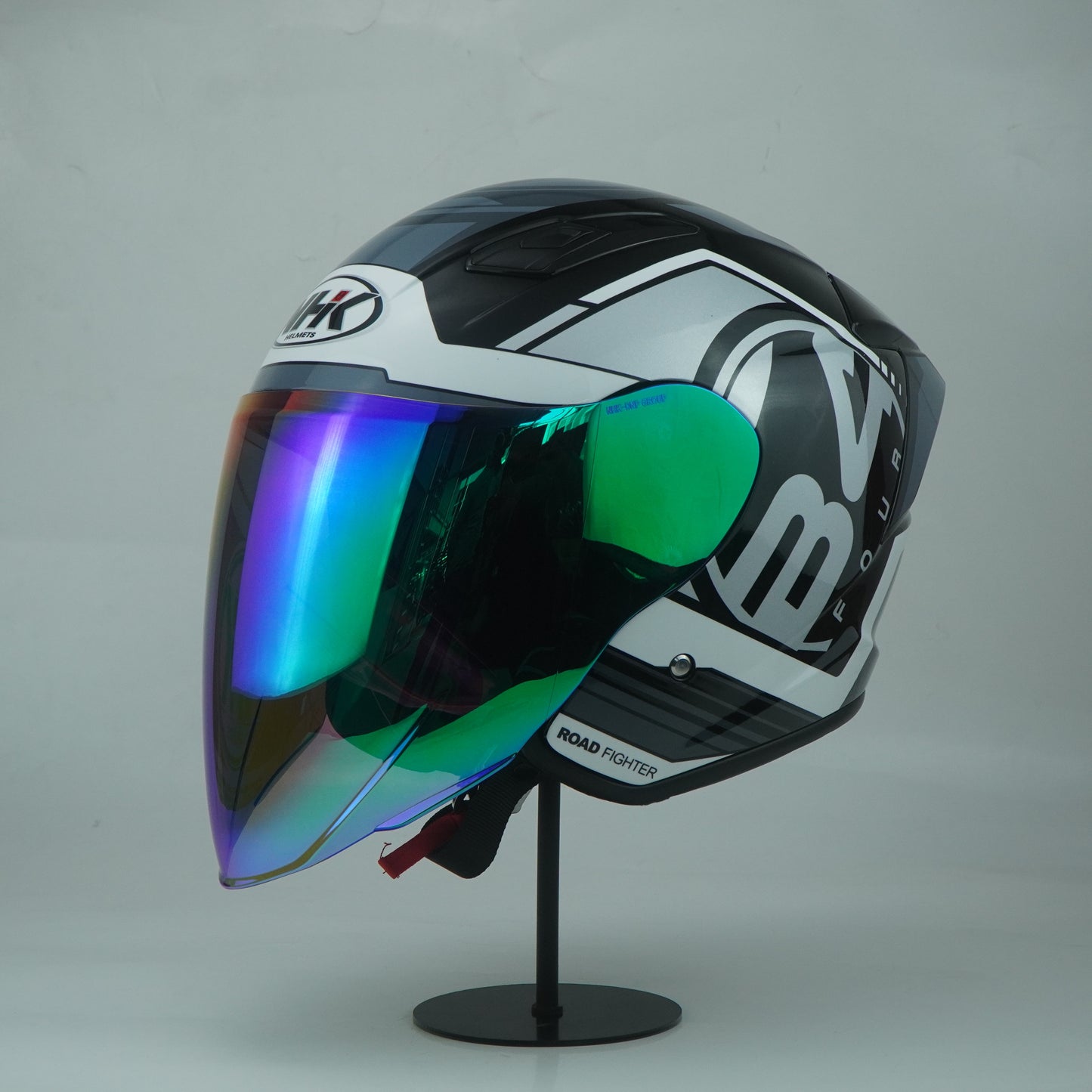 NHK Helmet S1GP S B-Four (Black/Silver Gray Glossy)