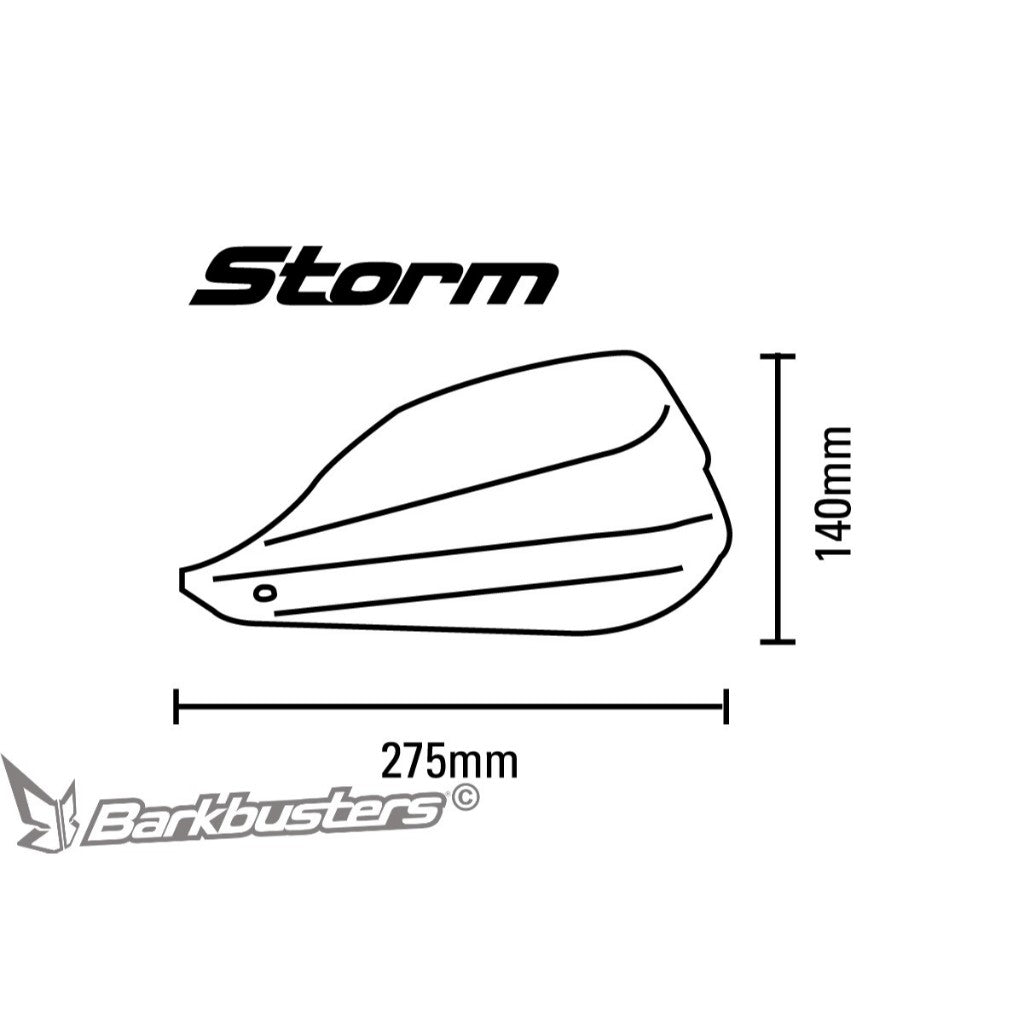 Barkbusters Storm HandGuards (Black)