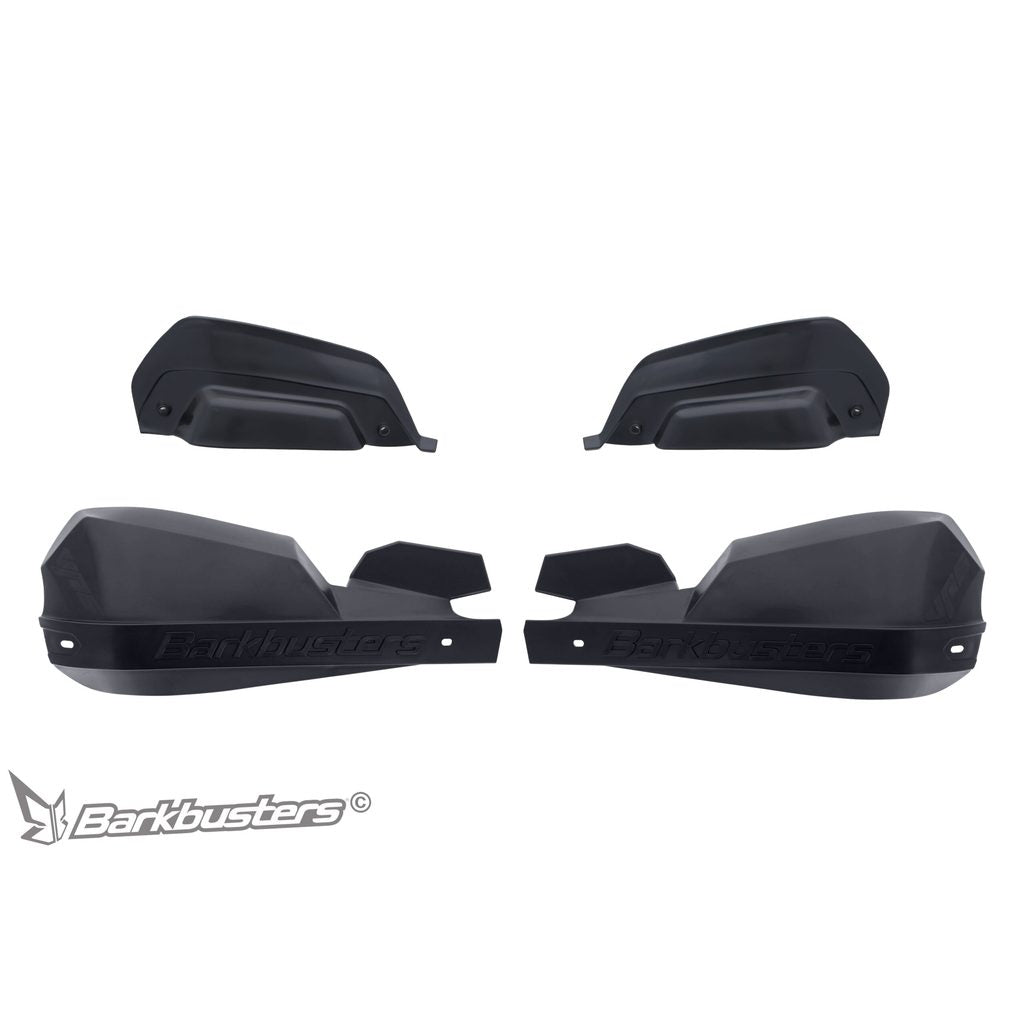 Barkbusters VPS Plastic Guard with Wind Deflector Set Black (VPS-203-00-BB)