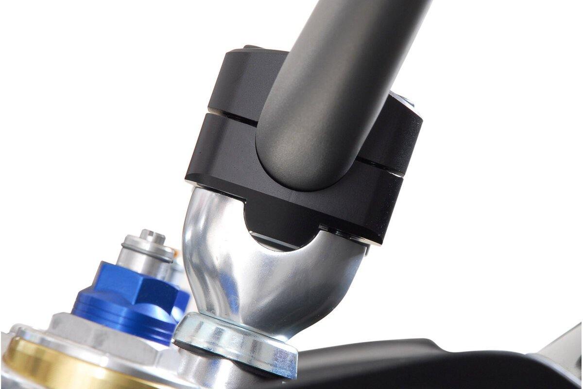 SW Motech Bar Converter Ø 22mm to Ø 28mm (H=20mm) (Black) - Durian Bikers