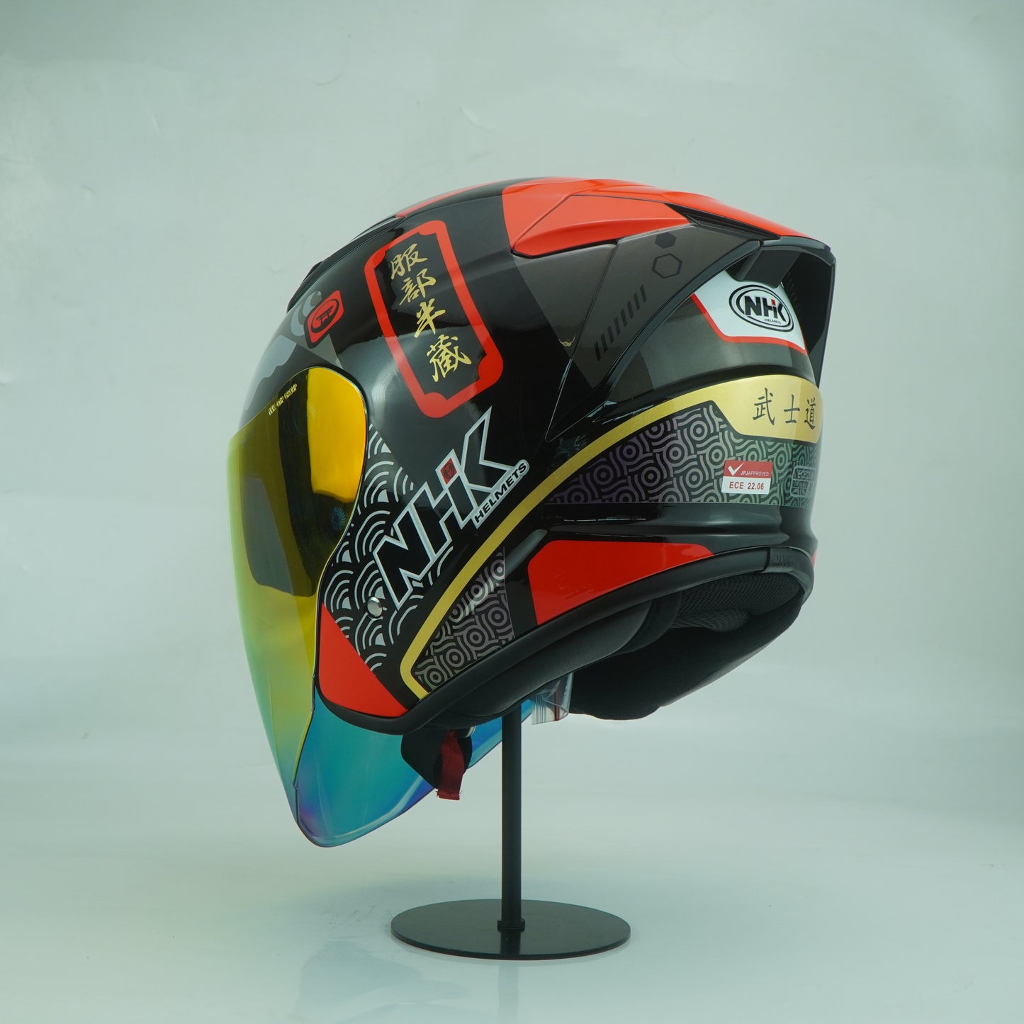 NHK Helmet S1GP S Bushido (Black/Red Glossy)