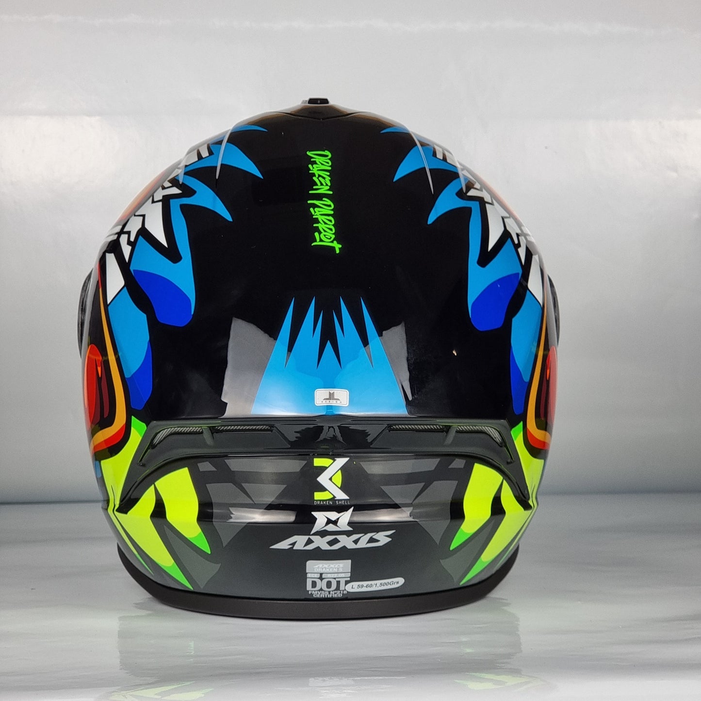 Axxis Helmet Draken S Parrot (A1 Gloss Black)