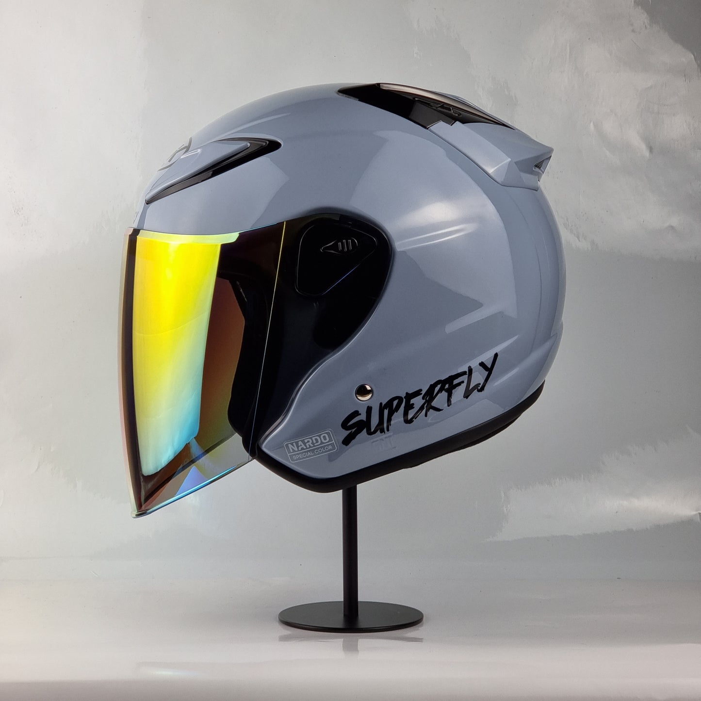 NHK Helmet X SUPERFLY R6 v2 Solid (Nardo Blue Glossy)