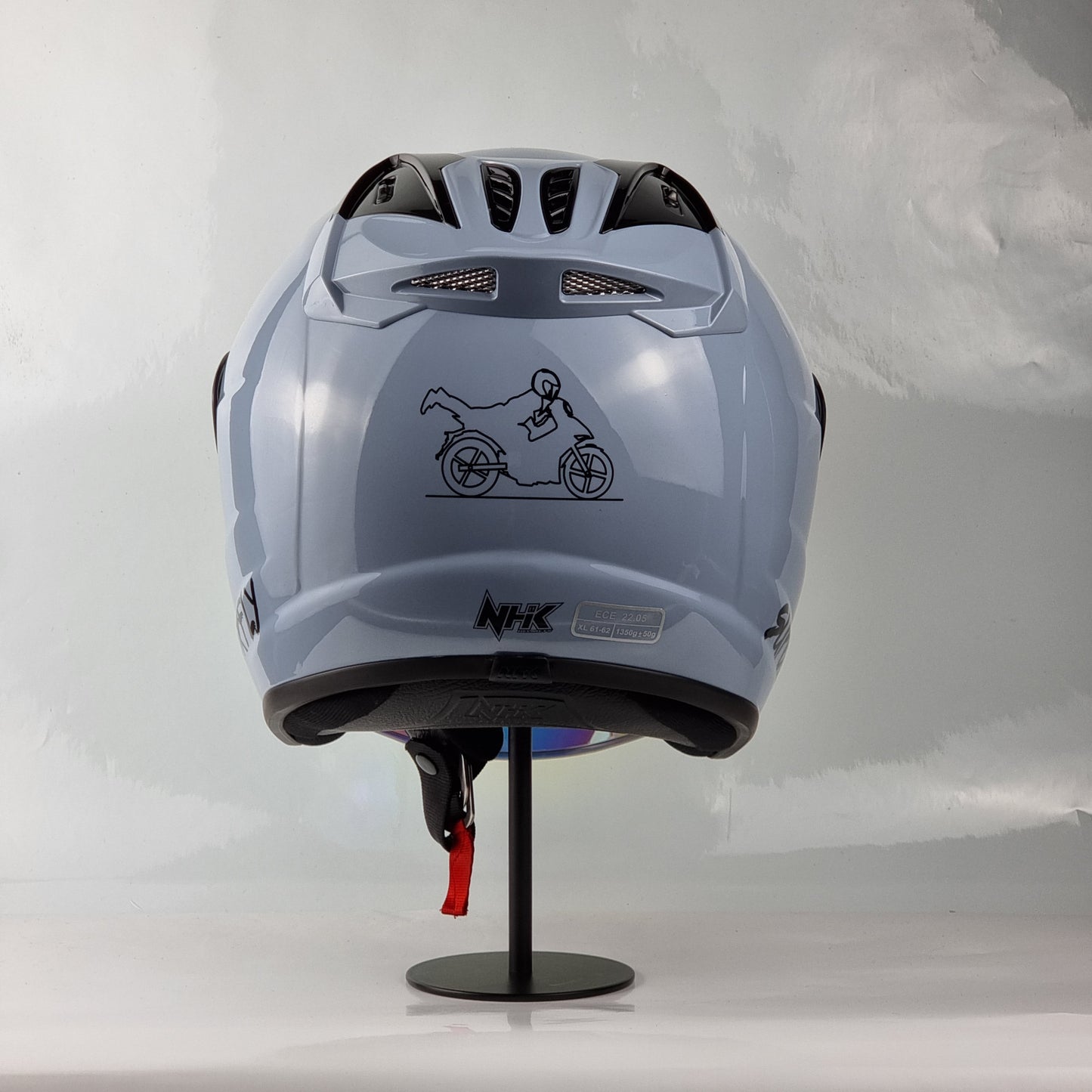 NHK Helmet X SUPERFLY R6 v2 Solid (Nardo Blue Glossy)