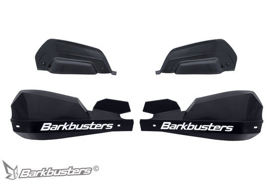 Barkbusters VPS Plastic Guard with Wind Deflector Set Black/Black (VPS-003-00-BK)