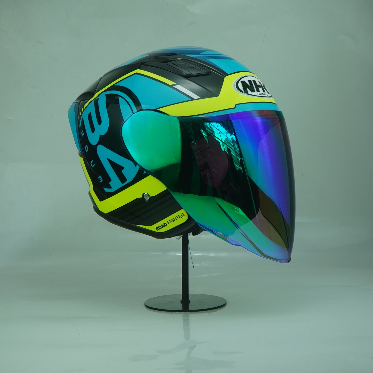 NHK Helmet S1GP S B-Four (Black/Tosca Yellow Glossy)