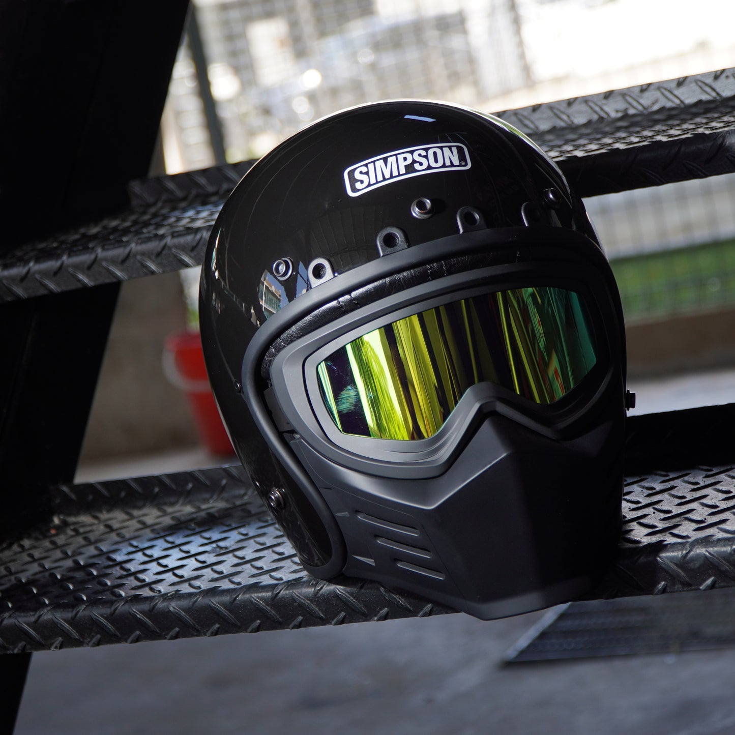 Simpson Chopper Visor (Gold)