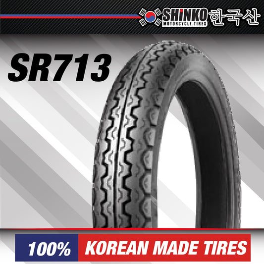 Korea Shinko Tyre Tayar for Yamaha SR713 RXZ 80 90 18 80/90-18, 360H18 (90 90 18). 2x Mileage compared to other brands.