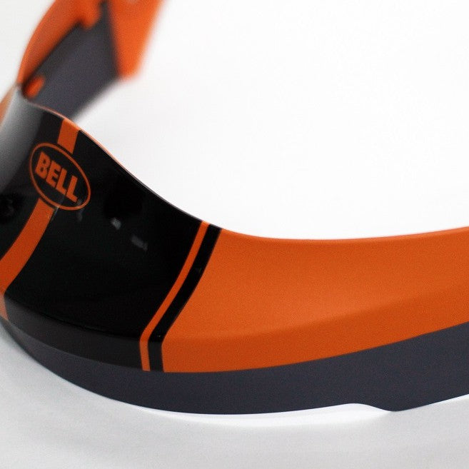 Bell Visor Sparepart for Eliminator Series (Visor Rally Matte/Gloss Black/Orange)