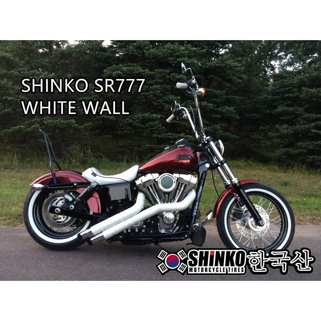 Shinko Tires Tyres Tayar SR777 White Wall HARLEY DAVIDSON CHOPPER CLASSIC CRUISER 90/90-21 100/90-19 120/70-21 130/90B16