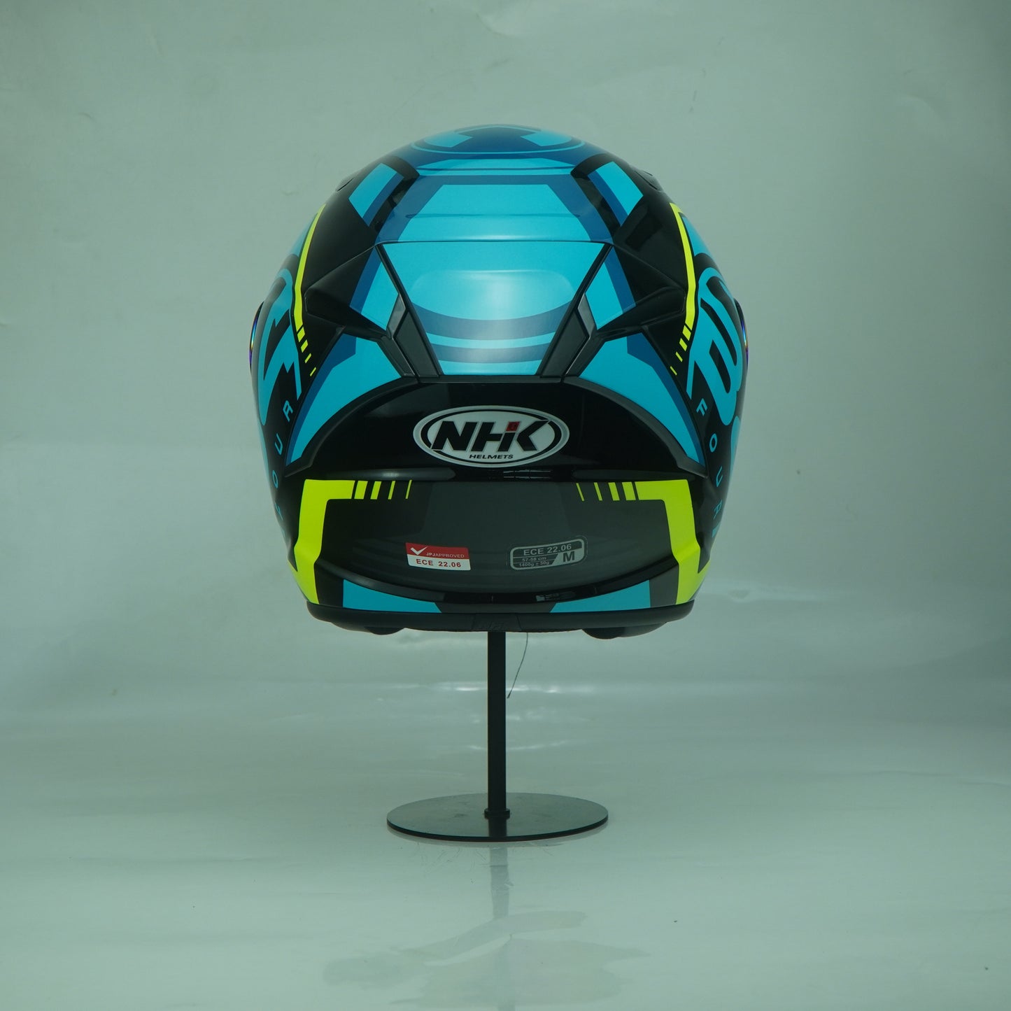 NHK Helmet S1GP S B-Four (Black/Tosca Yellow Glossy)