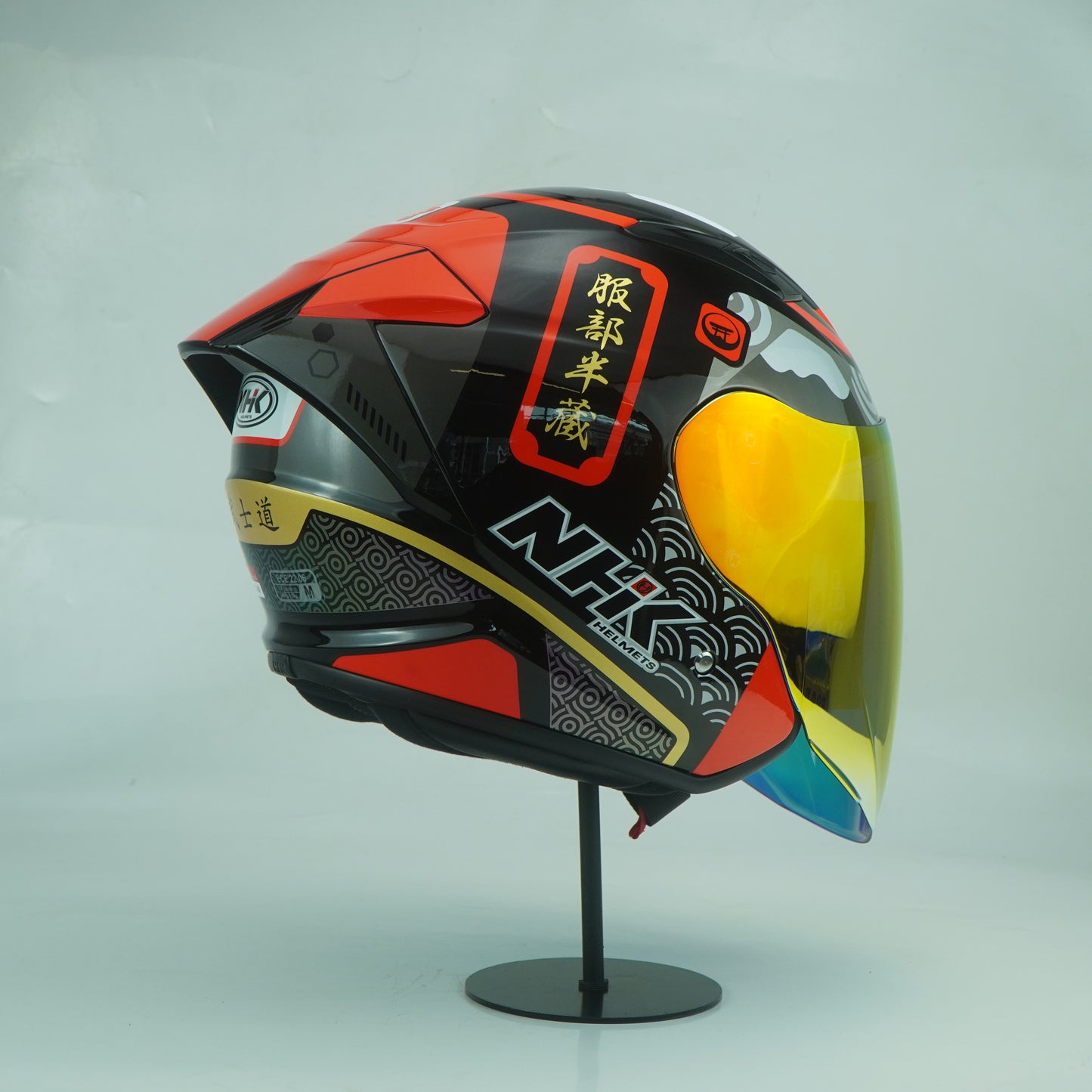 NHK Helmet S1GP S Bushido (Black/Red Glossy)