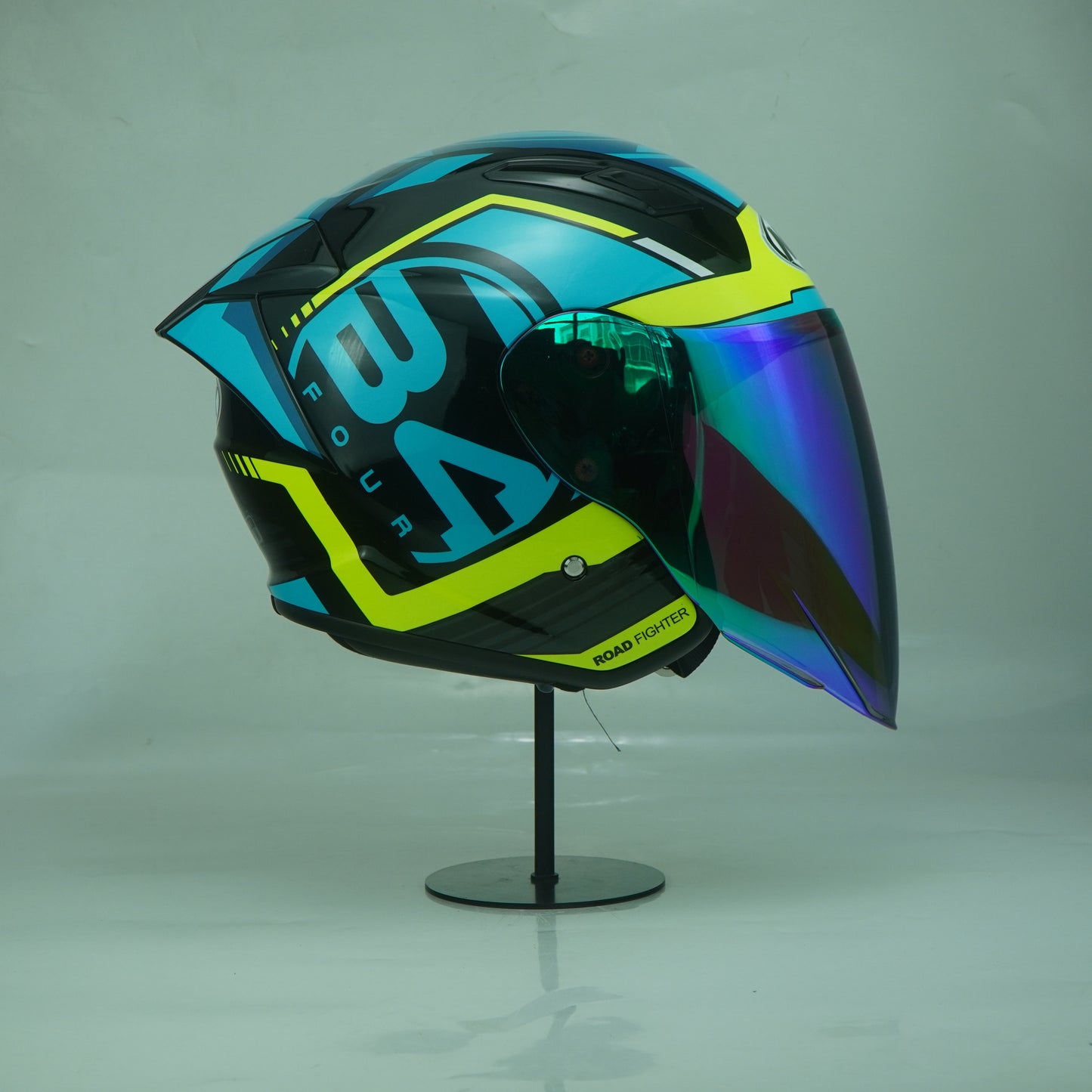 NHK Helmet S1GP S B-Four (Black/Tosca Yellow Glossy)