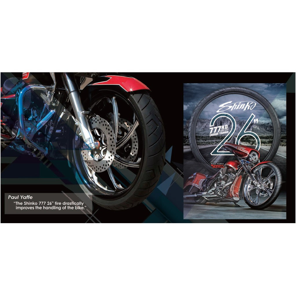 Shinko Tires Tyres Tayar SR777 White Wall HARLEY DAVIDSON CHOPPER CLASSIC CRUISER 90/90-21 100/90-19 120/70-21 130/90B16