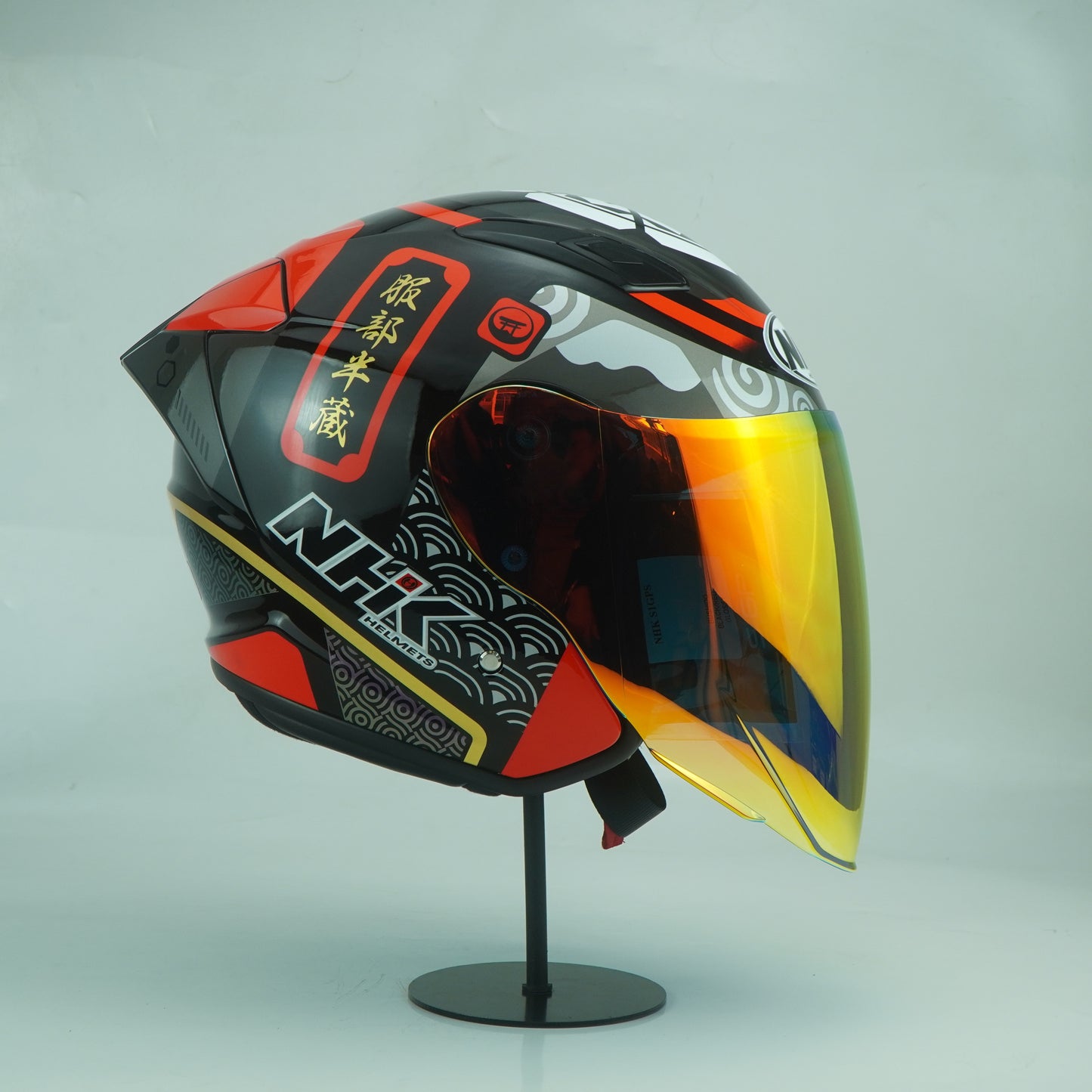 NHK Helmet S1GP S Bushido (Black/Red Glossy)