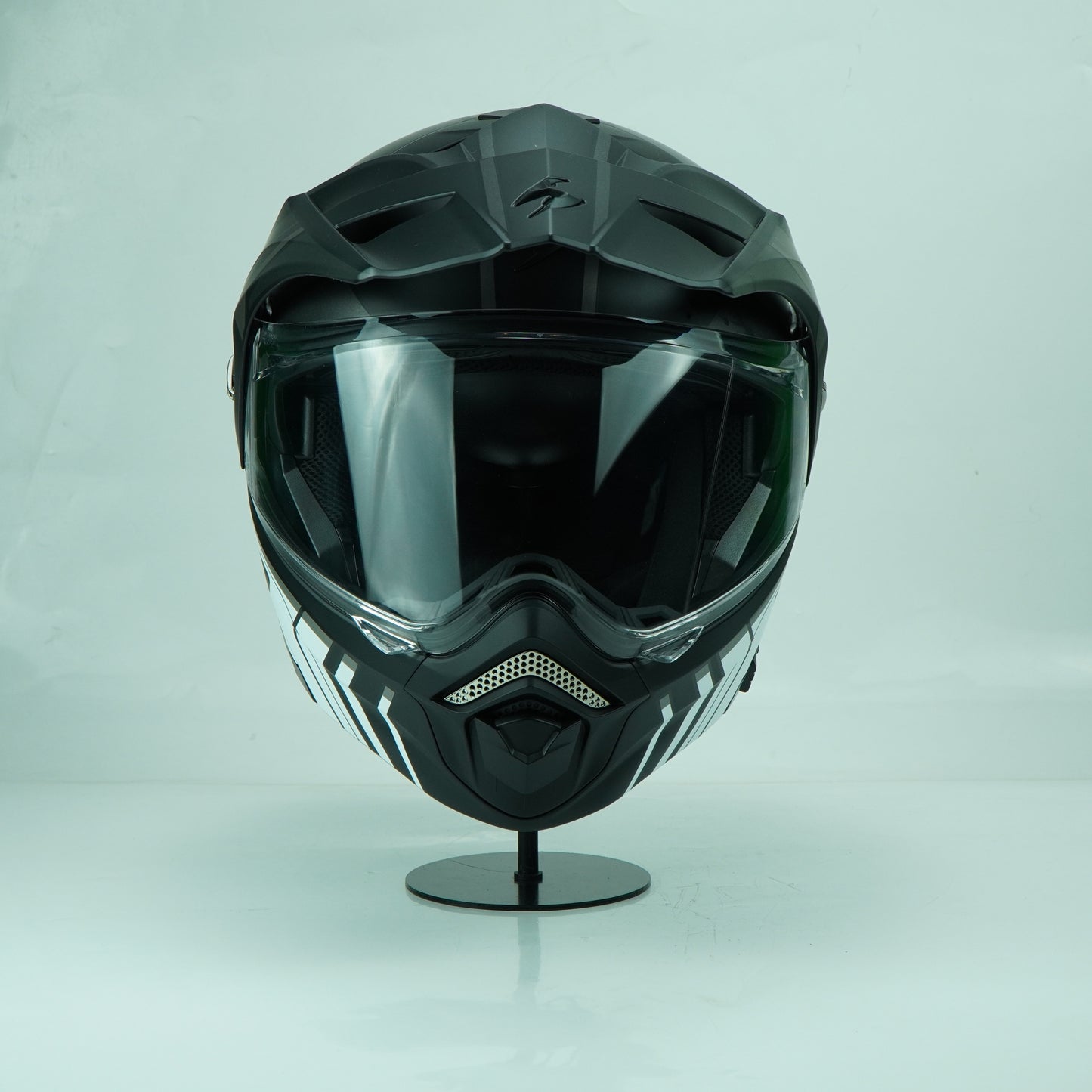 Scorpion Helmet ADX-2 (Lewis Matt Black Silver)