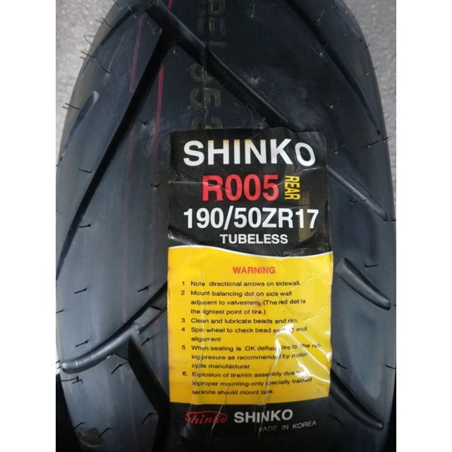 Shinko Korea Tyres Tayar Series R005 240/40R-18 YEAR 25