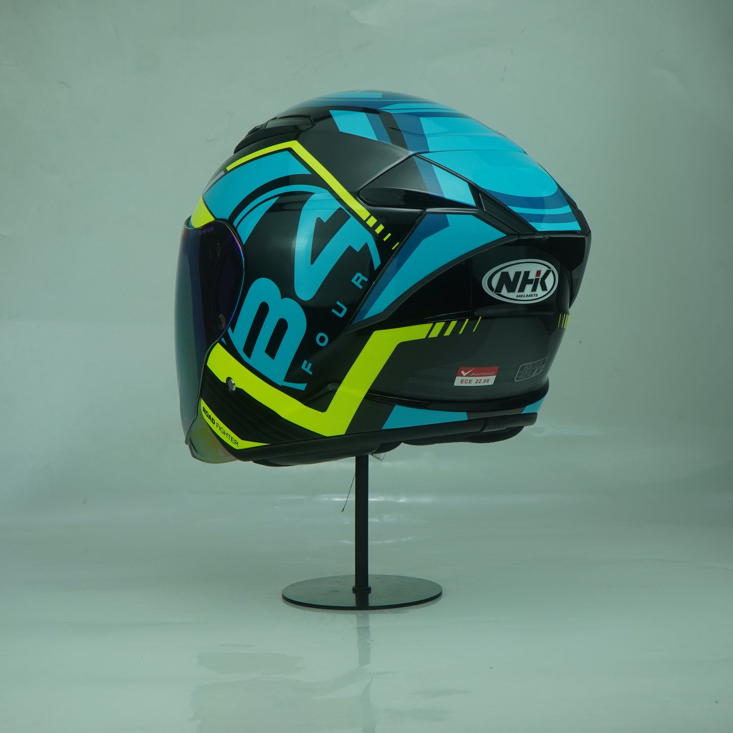 NHK Helmet S1GP S B-Four (Black/Tosca Yellow Glossy)