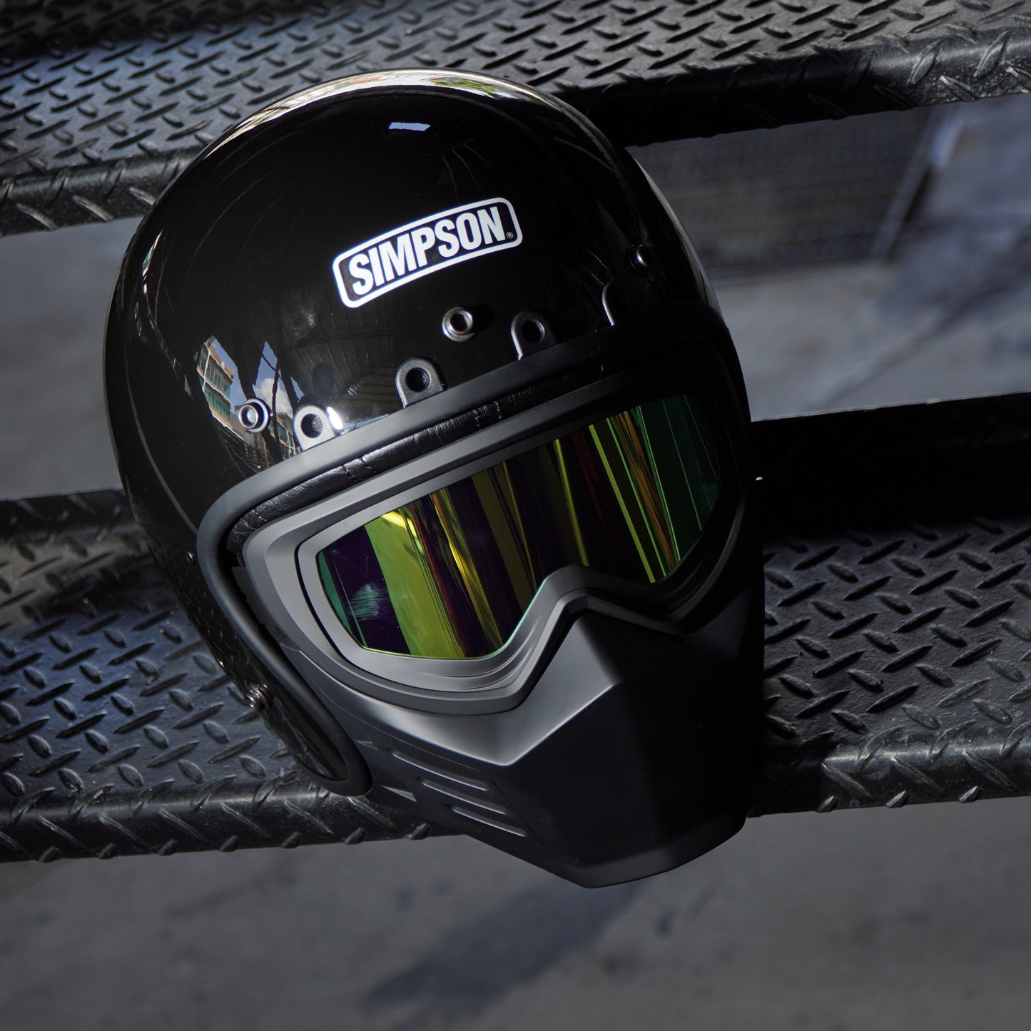 Simpson Chopper Visor (Gold)