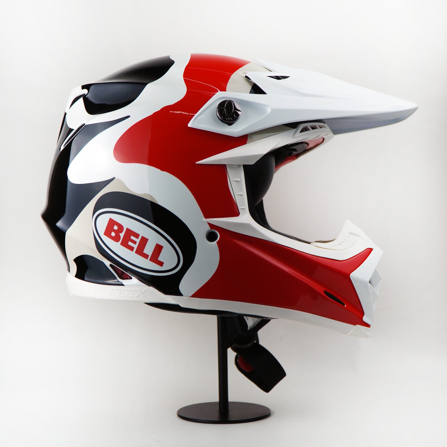 Bell Helmet Moto-9S Flex (Hello Cousteau Reef Matte White/Red)