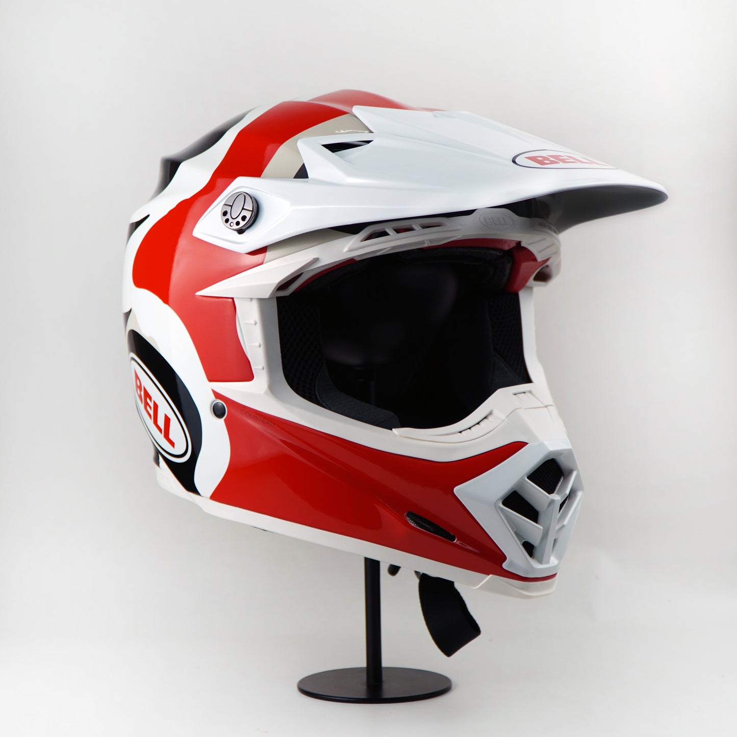 Bell Helmet Moto-9S Flex (Hello Cousteau Reef Matte White/Red)