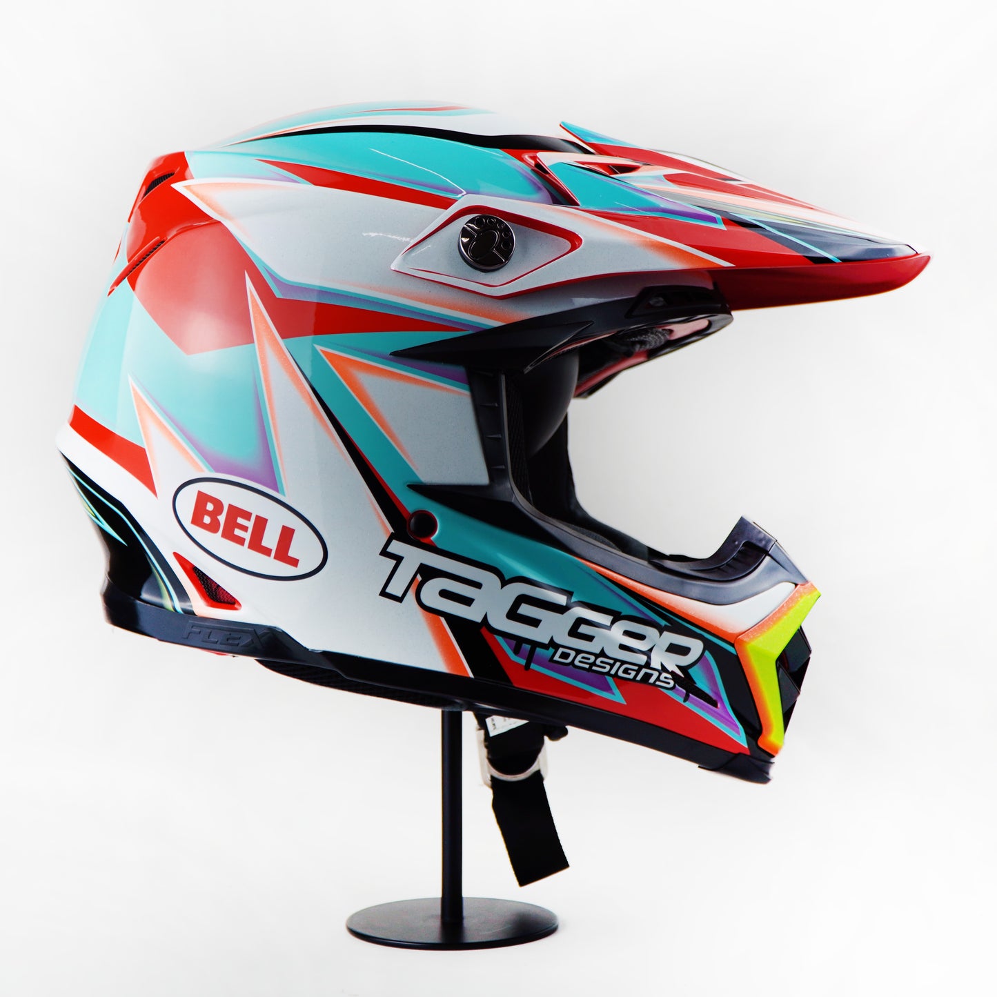 Bell Helmet Moto-9S Flex (Tagger Edge White)