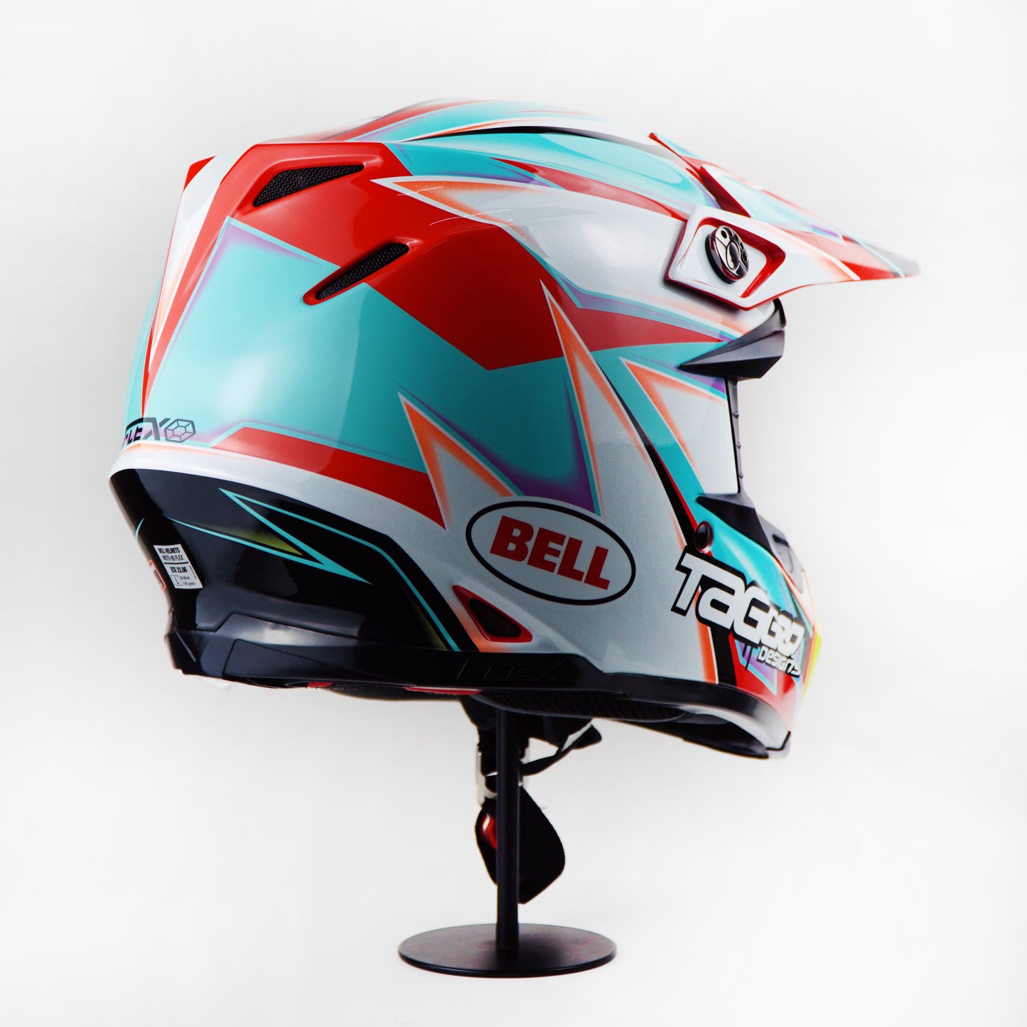 Bell Helmet Moto-9S Flex (Tagger Edge White)