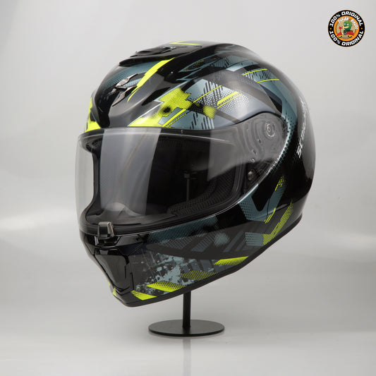 Scorpion Helmet Exo-391 Clutter (Black/Neon Yellow)