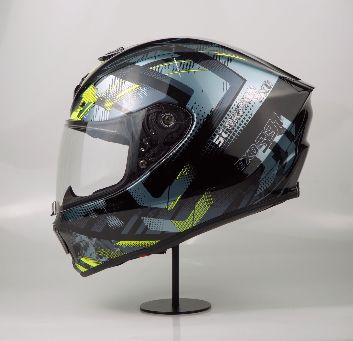 Scorpion Helmet Exo-391 Clutter (Black/Neon Yellow)