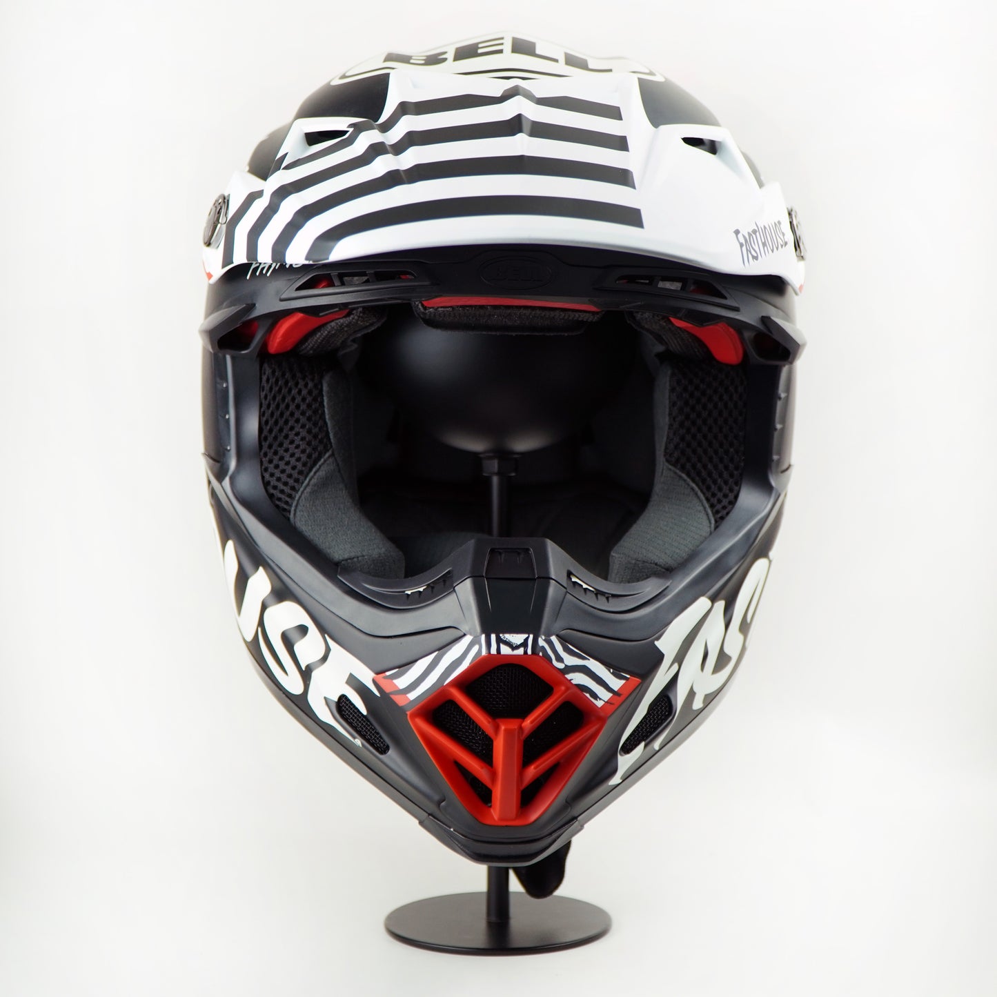 Bell Helmet Moto-9S Flex (FH Flex Crew Matte Black/White)