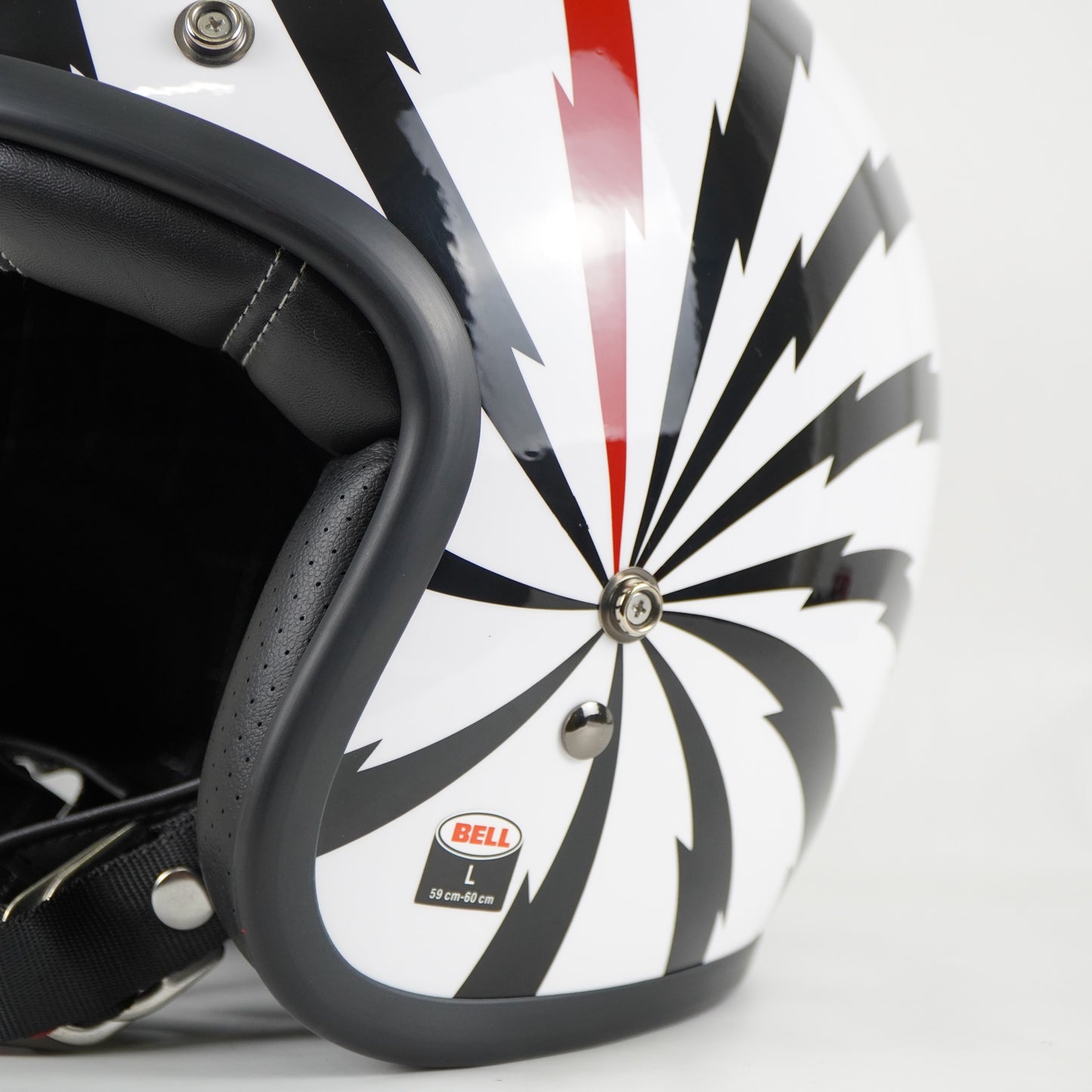 Bell Helmet Custom 500 (Vertigo Gloss White/Black/Red)