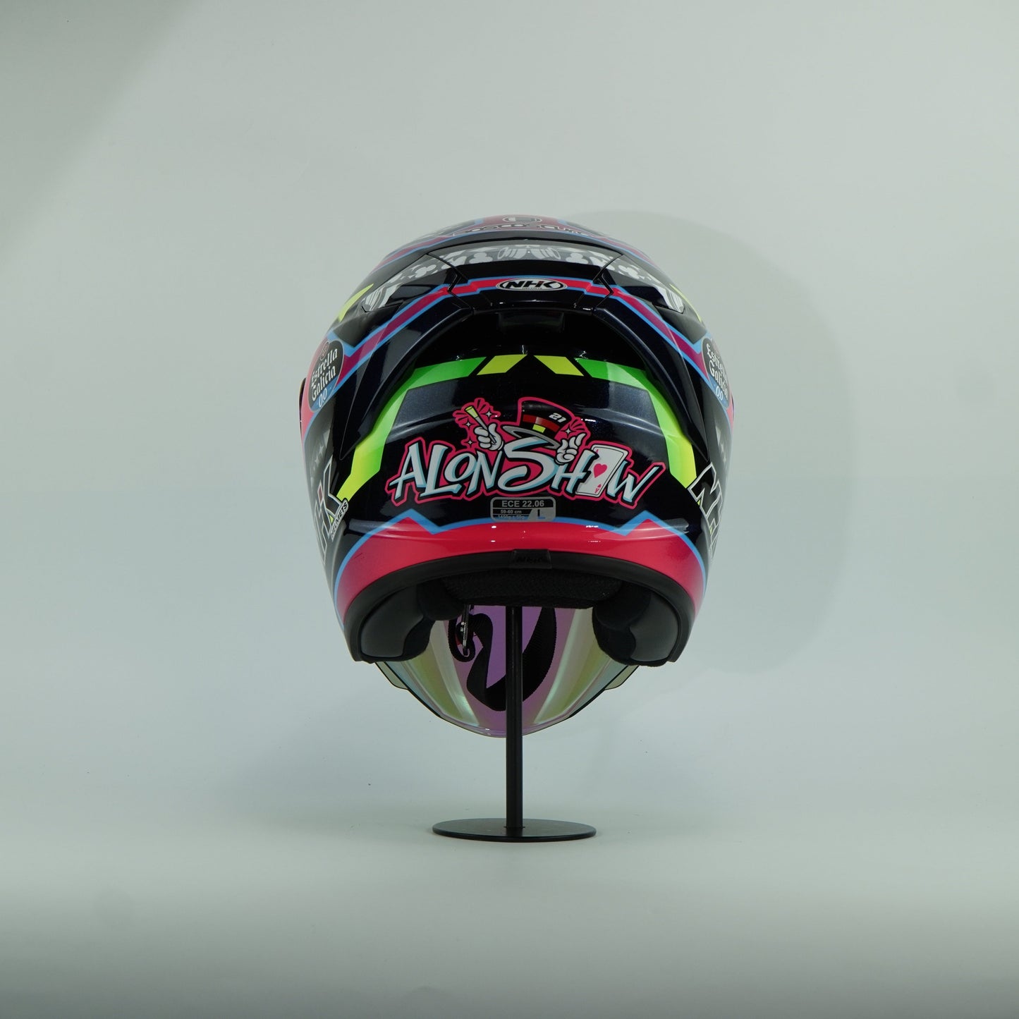 NHK Helmet S1GP S Alonso #10 (Black Metallic Blue Glossy)