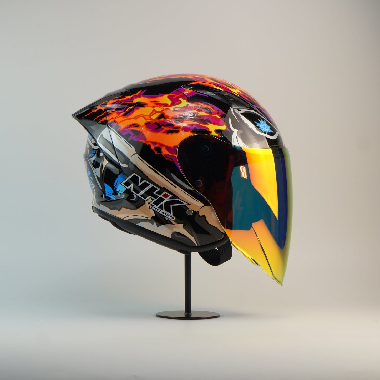 NHK Helmet S1GP S Afif Amran (Black/Orange Glossy)