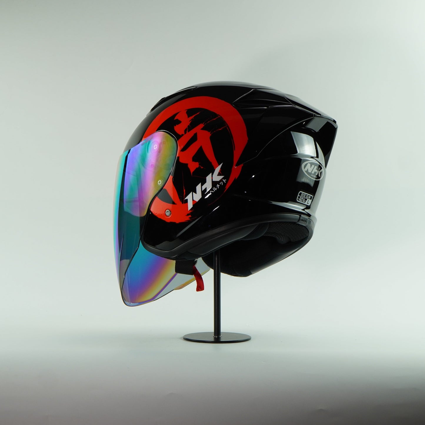 NHK Helmet S1GP S Kanji #1 (Black/Red Glossy)