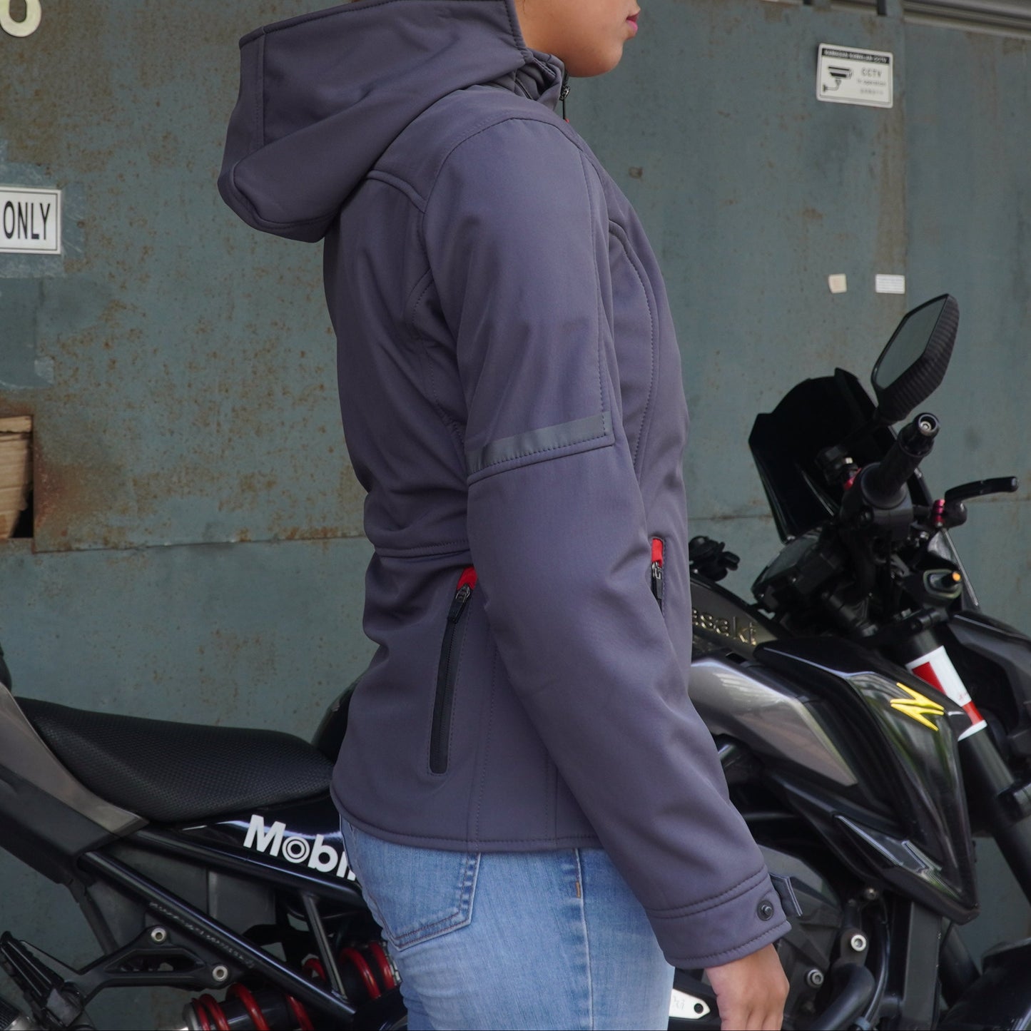 Durian Bikers D-24 Lady Jacket Parka (Grey)