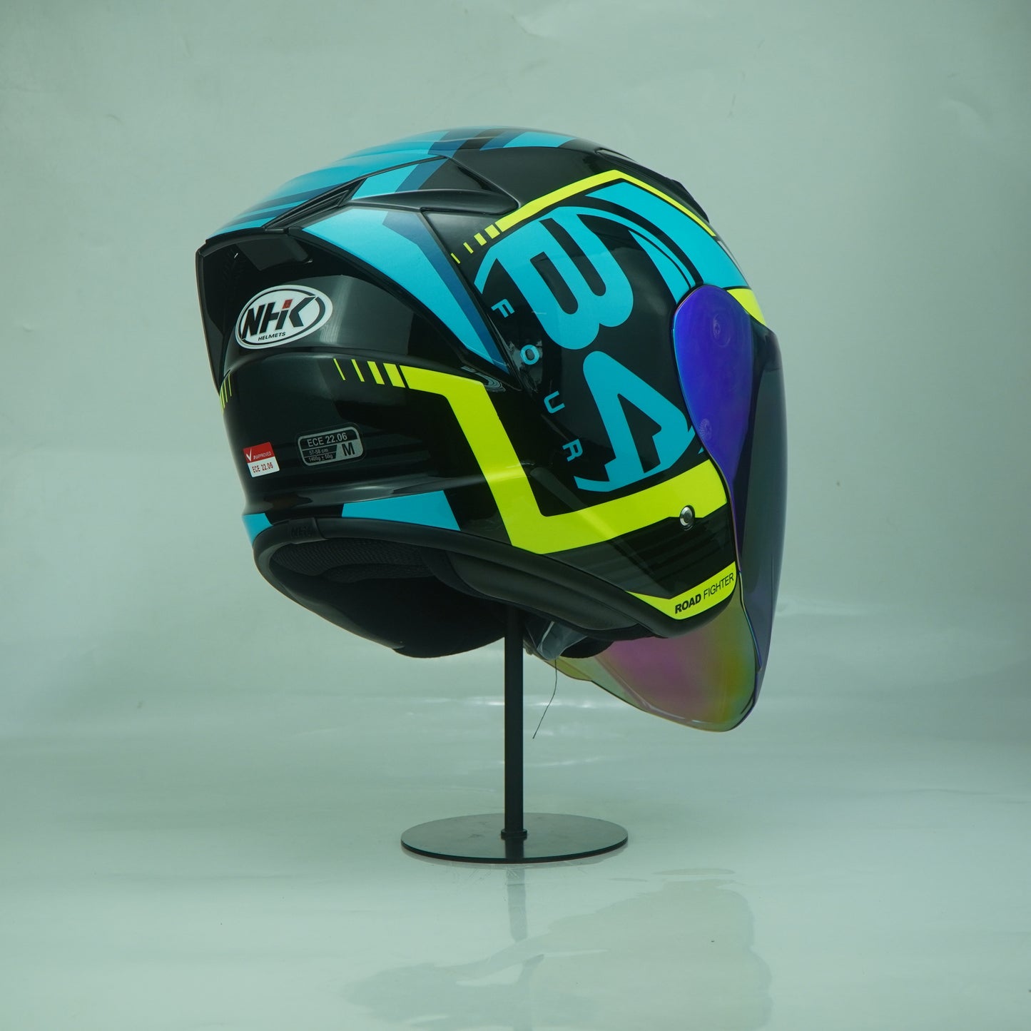 NHK Helmet S1GP S B-Four (Black/Tosca Yellow Glossy)