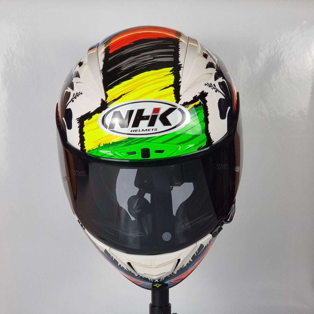 NHK Helmet GP R Tech Remi Gardner #3 (Champion White Glitter Glossy)