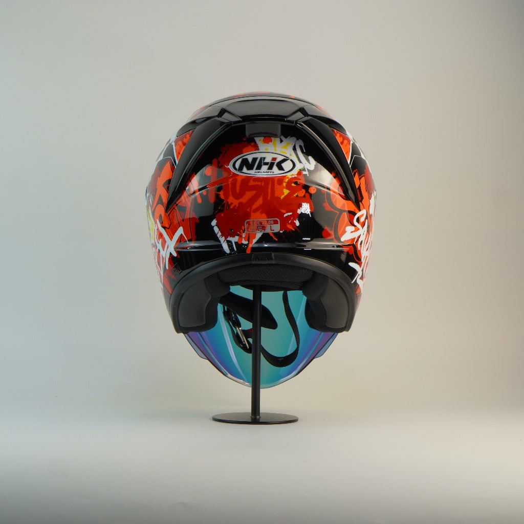 NHK Helmet S1GP S Mural (Black/Red Glossy)