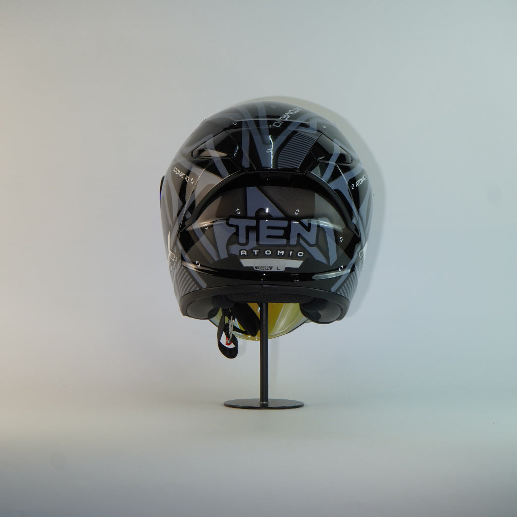 NHK Helmet S1GP S Atomic (Black/Silver Glossy)