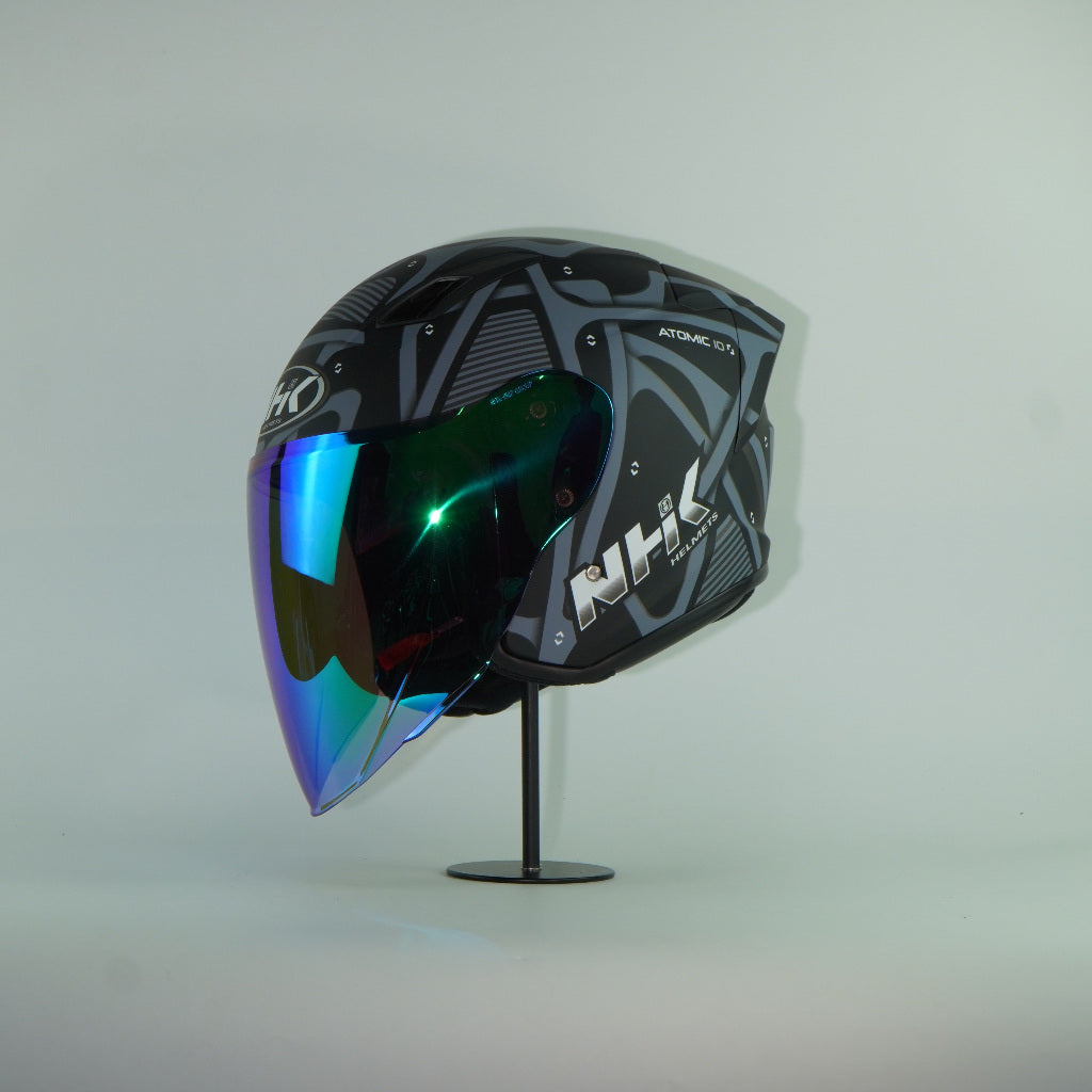 NHK Helmet S1GP S Atomic (Black/Silver Doft)