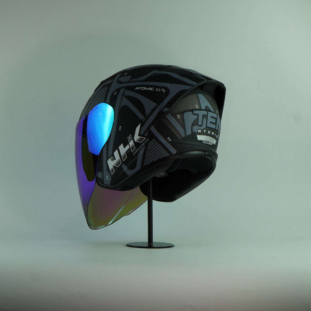 NHK Helmet S1GP S Atomic (Black/Silver Doft)