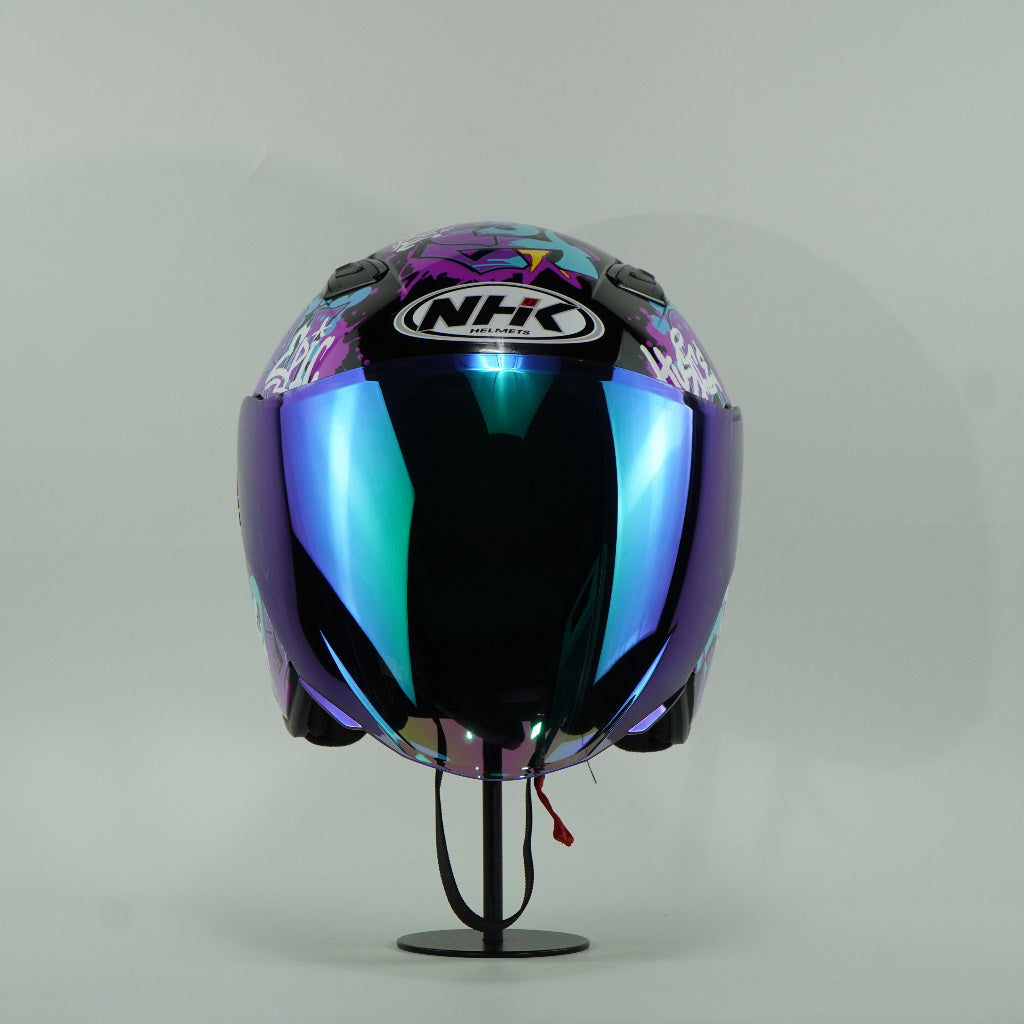 NHK Helmet S1GP S Mural (Black/Tosca Glossy)