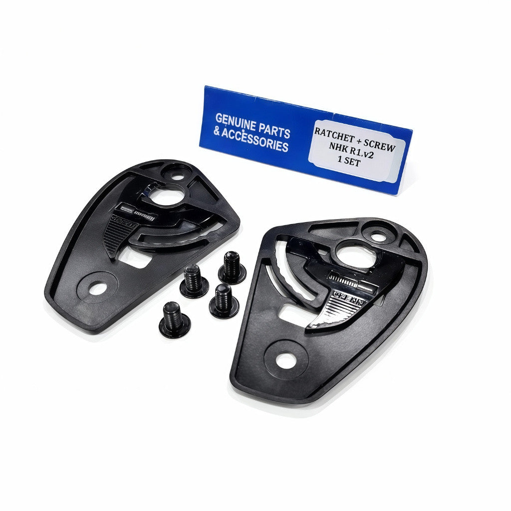 NHK HELMET R1 V2 Rachet Visor Mechanism + Screw (1 Set)