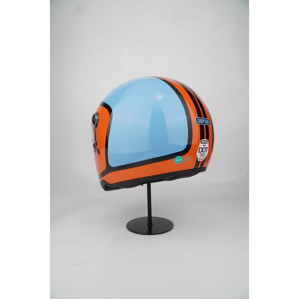 Simpson Helmet M62 (Honda Orange/Blue)