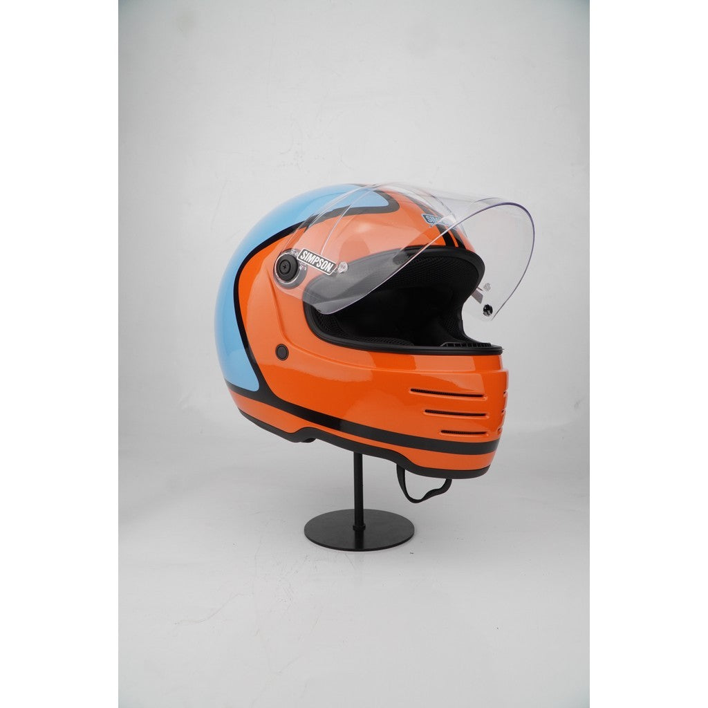 Simpson Helmet M62 (Honda Orange/Blue)