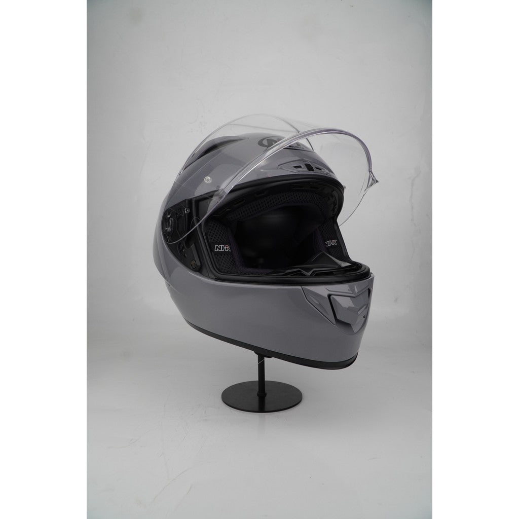 NHK HELMET GP-R Tech Solid - Nardo Grey Glossy