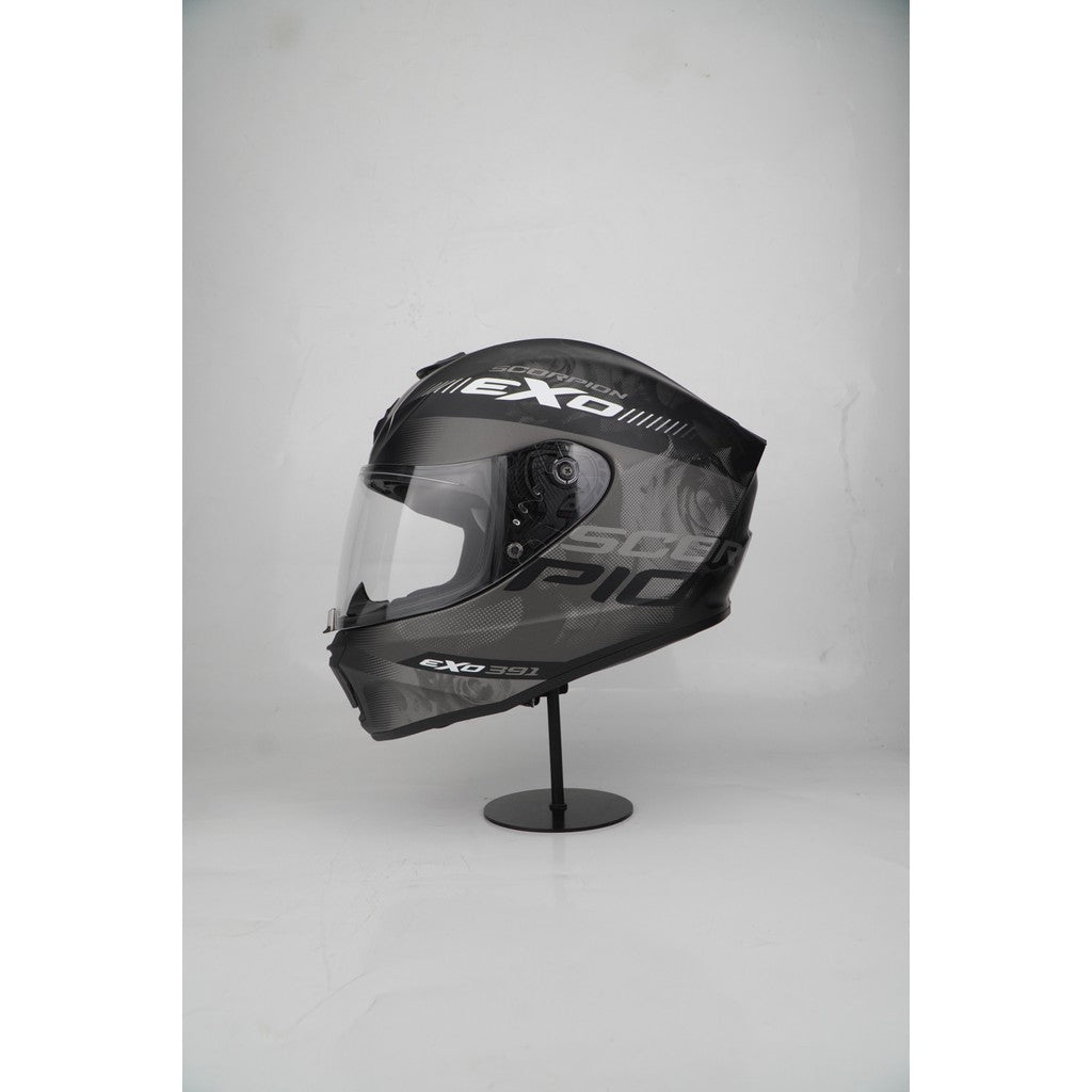 Scorpion Helmet Exo-391 (AVA MATT BLACK/SILVER)