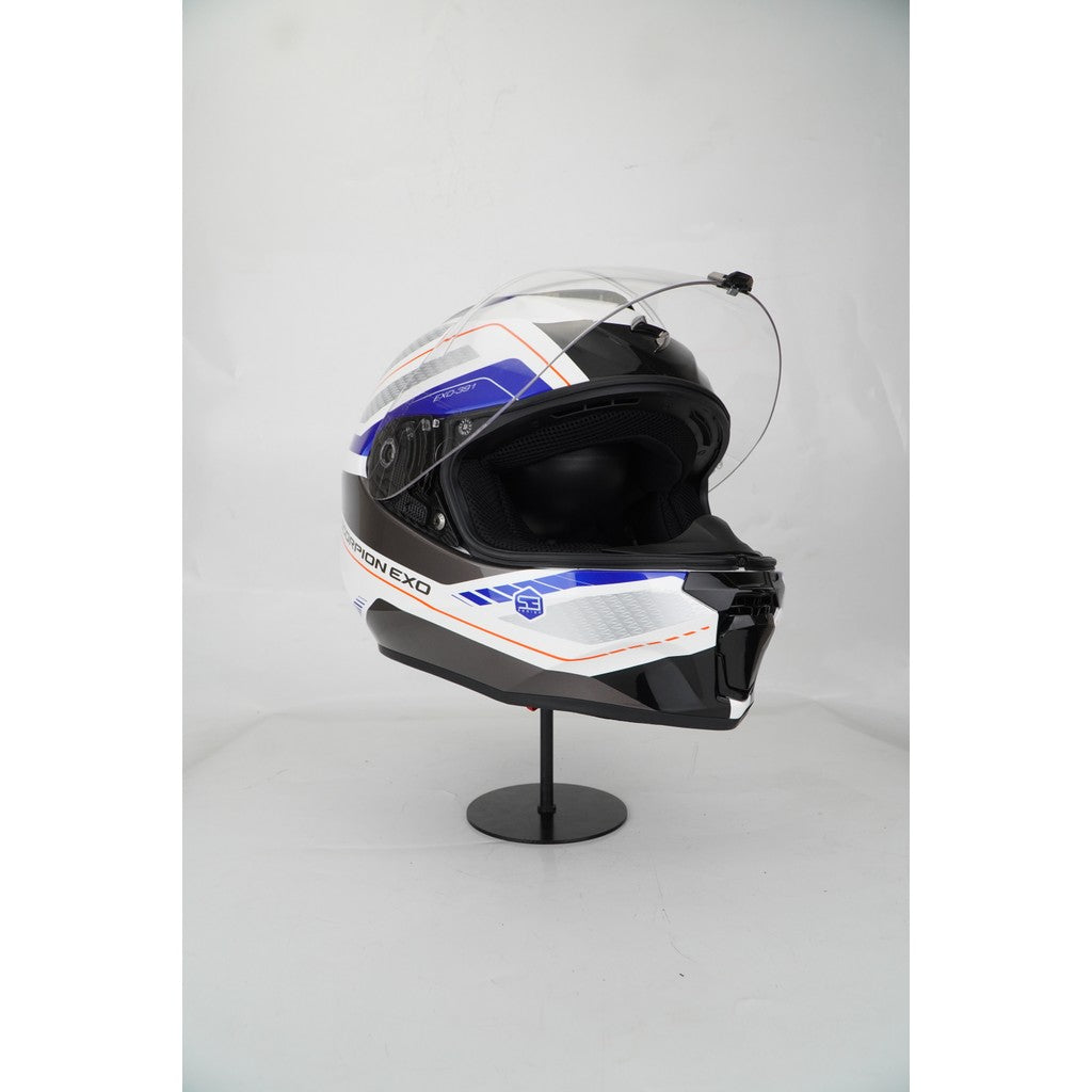 Scorpion Helmet Exo-391 (LEO WHITE/ BLUE)