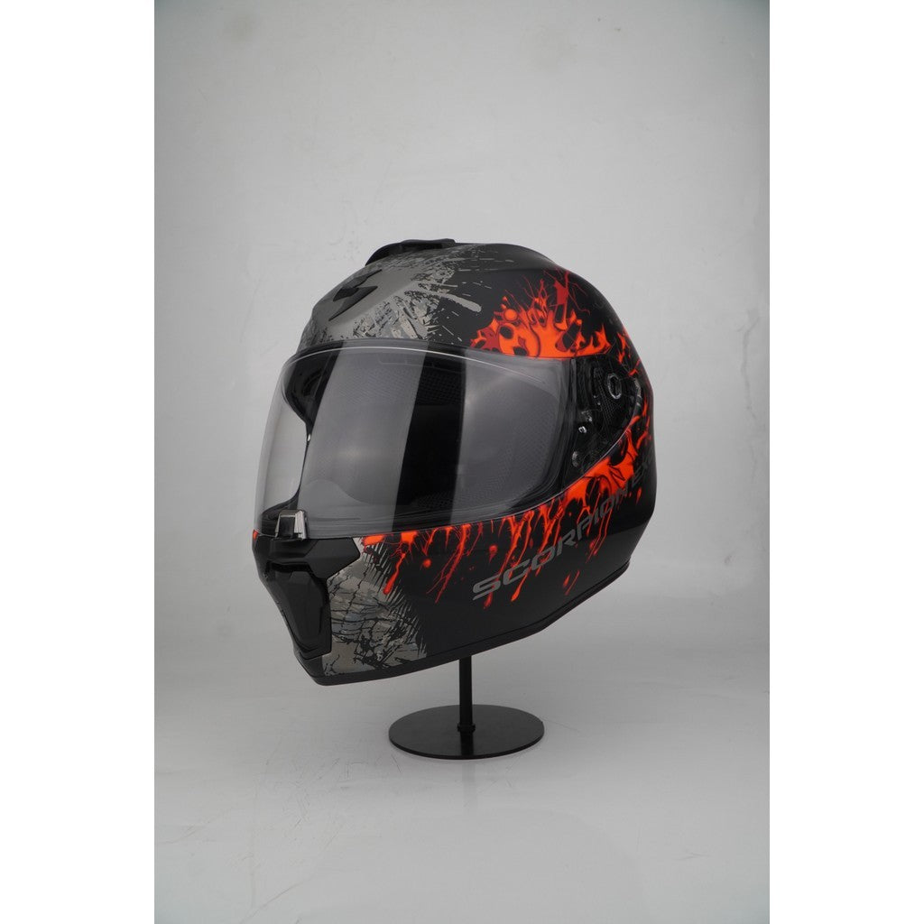 Scorpion Helmet Exo-391 (WOLF MATT BLACK / RED)