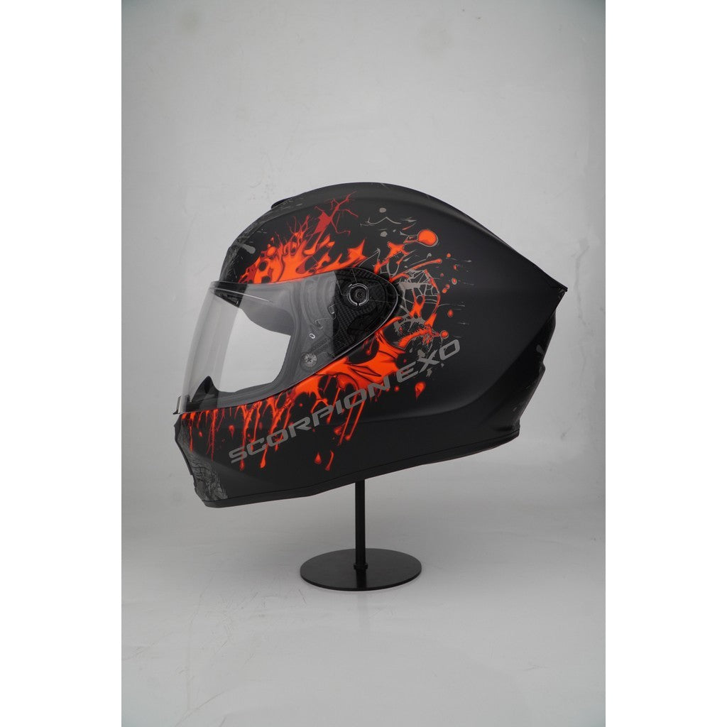 Scorpion Helmet Exo-391 (WOLF MATT BLACK / RED)